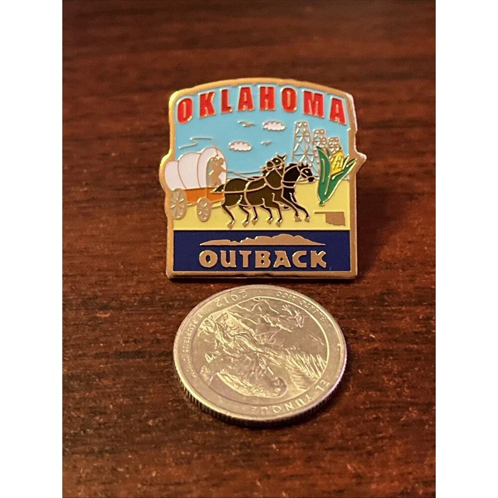 Outback Steakhouse 50 States Oklahoma Lapel‎ Hat Pin